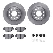 DYNAMIC FRICTION CO 6312-74090, Rotors with 3000 Series Ceramic Brake Pads includes Hardware 6312-74090
